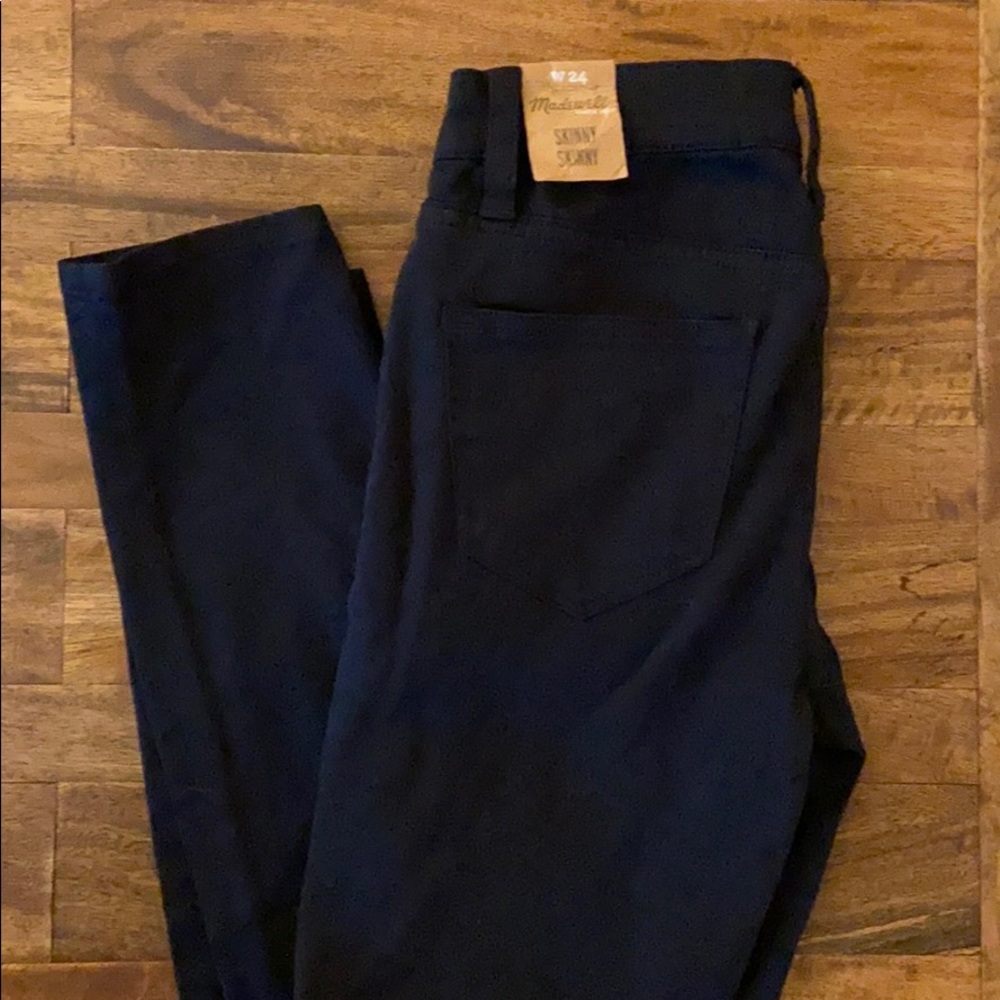 Madewell Skinny Sateen Black Jeans
